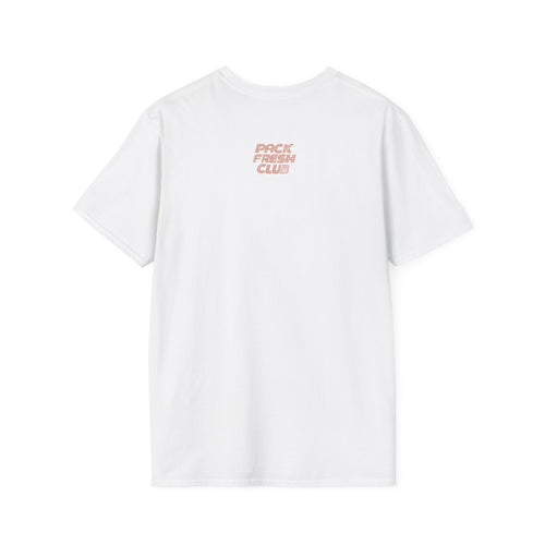 Hit A Monster baseball card T-shirt in White, back view